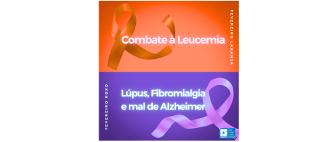 Fevereiro roxo e laranja