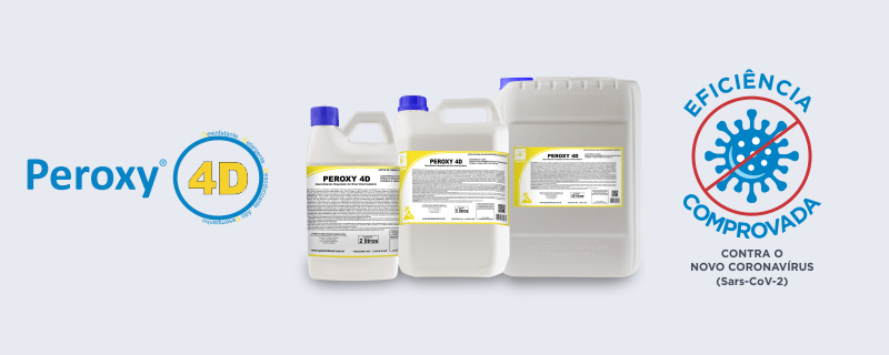 Peroxy 4D agora possui laudo de eficácia contra o novo Coronavírus (Sars-CoV-2)
