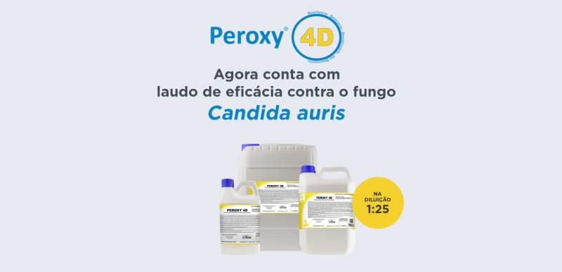 O Peroxy 4D acaba de conquistar um laudo contra o fungo Candida auris!