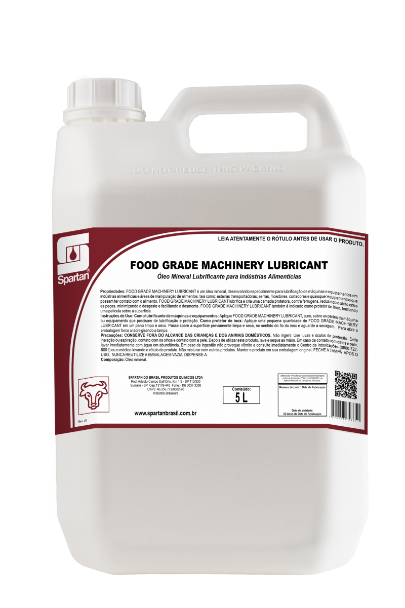 Food Grade Machinery Lubricant Produtos Spartan