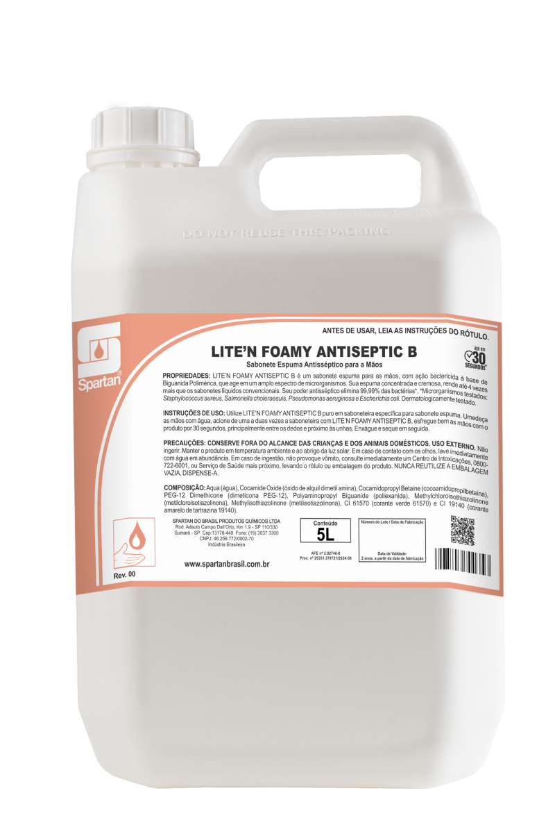 Imagem ilustrativa do produto: Lite’n Foamy Antiseptic B