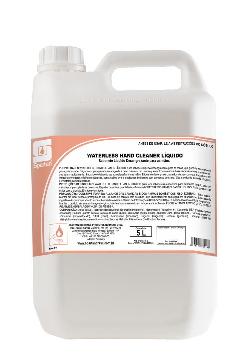 Waterless Hand Cleaner Líquido